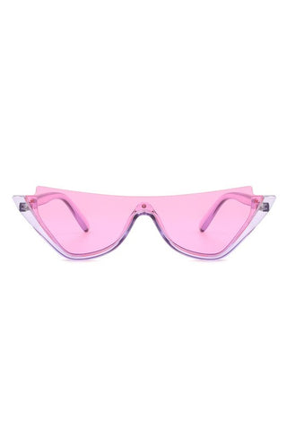 Retro Half Frame Fashion Cat Eye Sunglasses