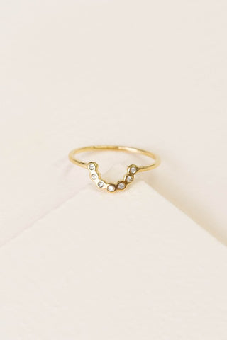 Women's Gold Ring | All Smiles Ring | UniBou, Inc