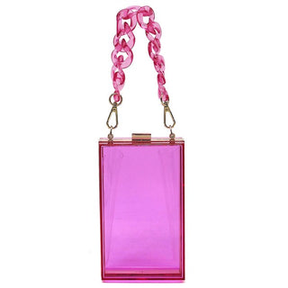 Clear Clutch Bag | Acrylic Chain Bag | UniBou, Inc