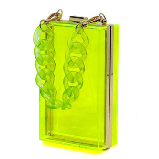 Clear Clutch Bag | Acrylic Chain Bag | UniBou, Inc