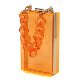 Clear Clutch Bag | Acrylic Chain Bag | UniBou, Inc