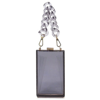 Clear Clutch Bag | Acrylic Chain Bag | UniBou, Inc