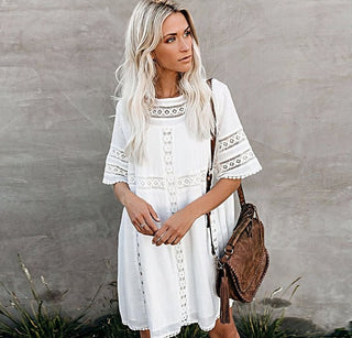 Crochet Detail Dress