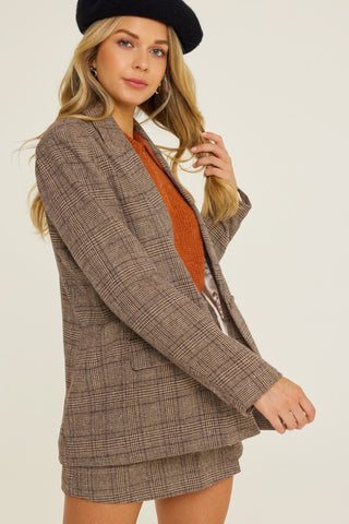 Plaid Blazer