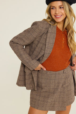 Plaid Blazer