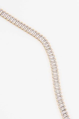 Gold Plated Tennis Bracelet | Baguette Tennis Bracelet | UniBou, Inc