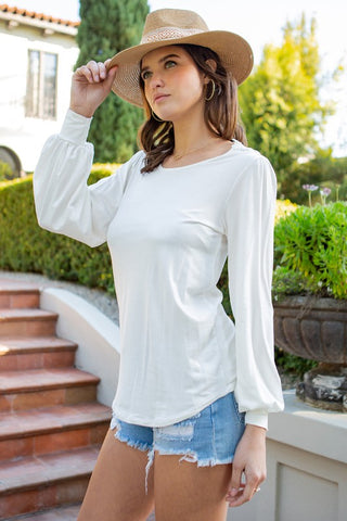 Bell Sleeve Top | Long Sleeve Jersey Top | UniBou, Inc