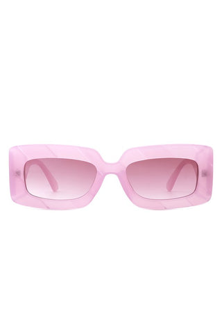 Square Retro Chunky Fashion Sunglasses