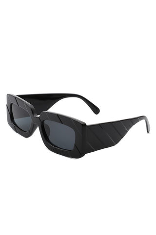 Square Retro Chunky Fashion Sunglasses