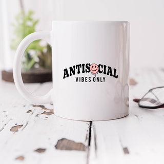 Custom Printed Mug | Antisocial Vibes Only | UniBou, Inc