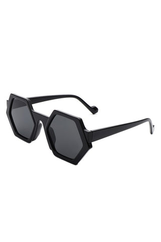 Geometric Round  Tinted Fashion Sunglasses