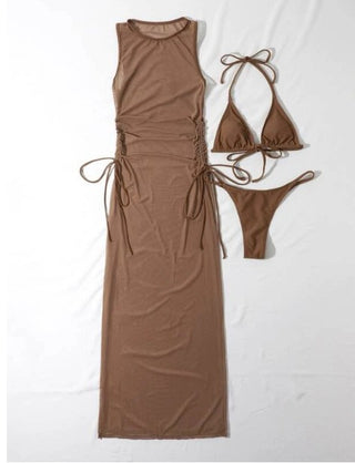 Bikini and Cover up Set | 3 Piece Swimwear Set | UniBou, Inc