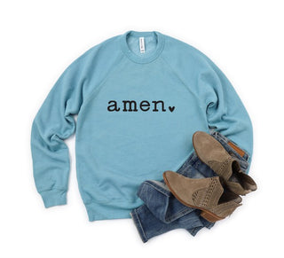 Amen Heart Sweatshirt | Women's Print Sweatshirt | UniBou, Inc