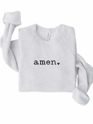 Amen Heart Sweatshirt | Women's Print Sweatshirt | UniBou, Inc