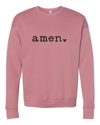 Amen Heart Sweatshirt | Women's Print Sweatshirt | UniBou, Inc