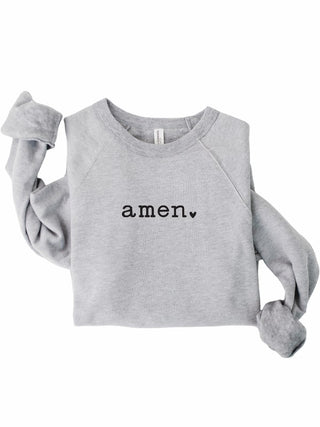 Amen Heart Sweatshirt | Women's Print Sweatshirt | UniBou, Inc