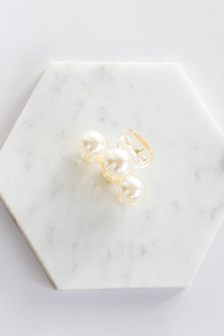 Pearl Hair Claw Clip Set - 2PK