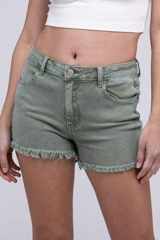 Ripped Denim Shorts | Frayed Denim Shorts | UniBou, Inc