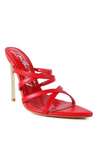 HIGH HEELED NEON ANIMAL SANDALS