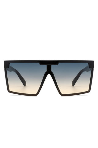 Oversize Square Flat Top Fashion Women Sunglasses