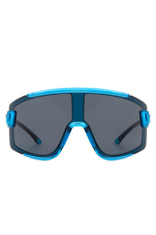 Oversize Sporty Square Chunky Shield Sunglasses