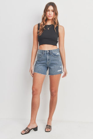 HR SIMPLE DISTRESSED SHORT