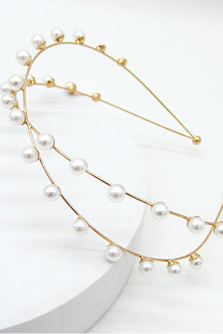 Criss Cross Pearl Headband