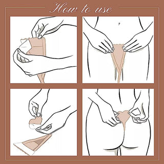 Self-Adhesive Invisible Strapless G-String Thong Underwear U Shaped Sexy Panty